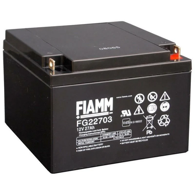 Batteria al Piombo Fiamm 12V 27Ah 166x175x125 mm – FG22703