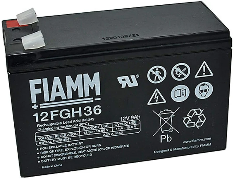 Batteria al Piombo Fiamm 12V 9Ah 151x65x95mm – 12FGH36