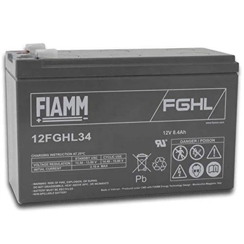 Batteria al Piombo Fiamm Long Life 12V 8,4Ah 151x65x95 mm – 12FGHL34
