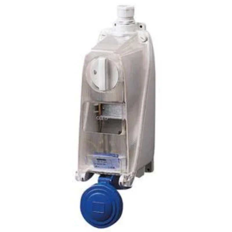Presa Interbloccata Verticale Gewiss con Fondo BL.C.F. 2P+T 16A 220V 6H IP56 – GW66637