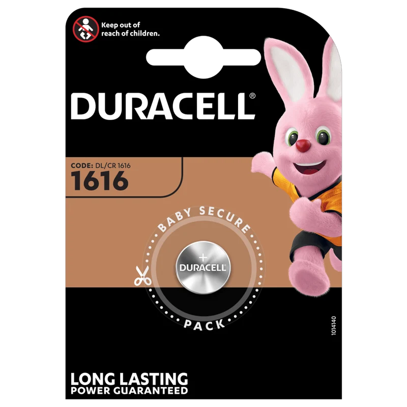 Batteria Specialistica a Bottone al Litio 3V Duracell 1616 – CR1616