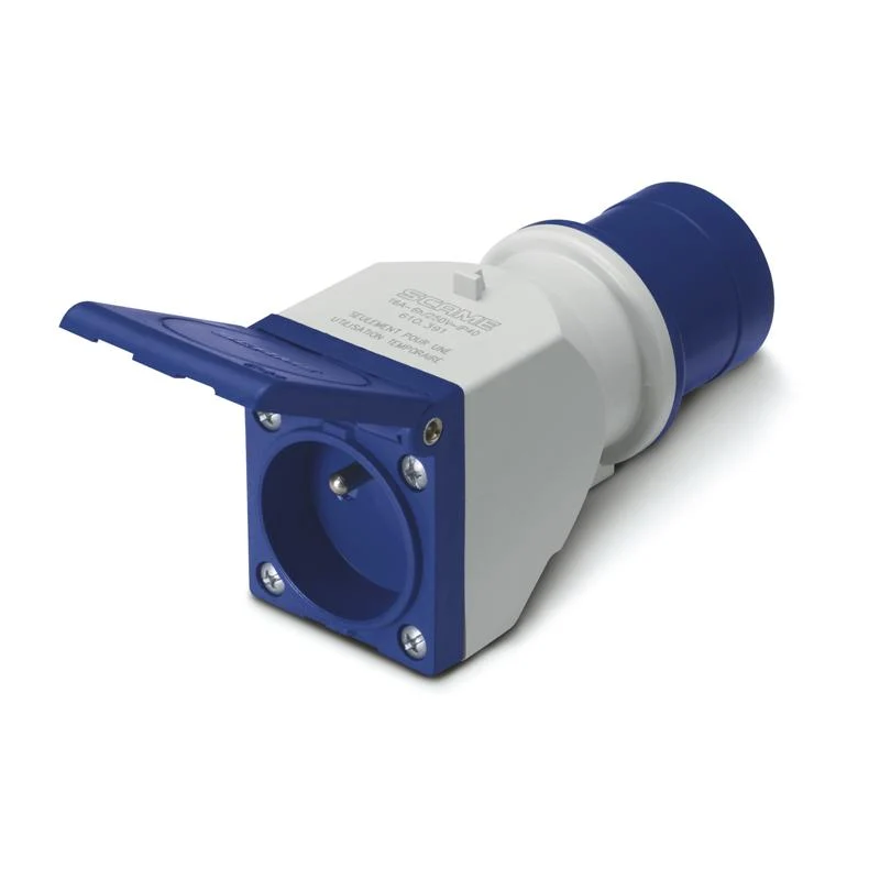 Adattatore Semplice Scame IP20 16A 2P+T 250V 6h French – 610.391