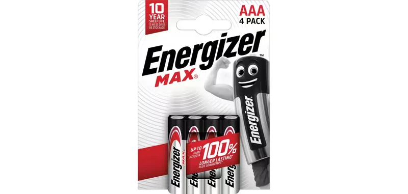 Energizer Max pile alcaline AAA ministilo confezione 4 unità 757723