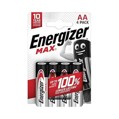 Energizer Max pile alcaline AA stilo confezione 4 unità E91