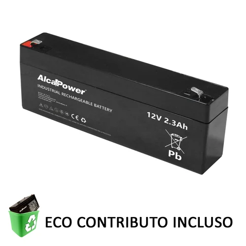 Alcapower batteria al piombo ricaricabile ermetica 12V 2,3Ah AGM 204022