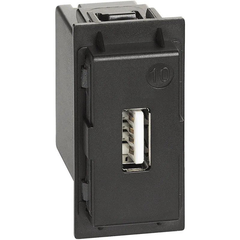 Caricatore USB Tipo A Bticino Living Now per Un Dispositivo 1 Modulo – K4285C1