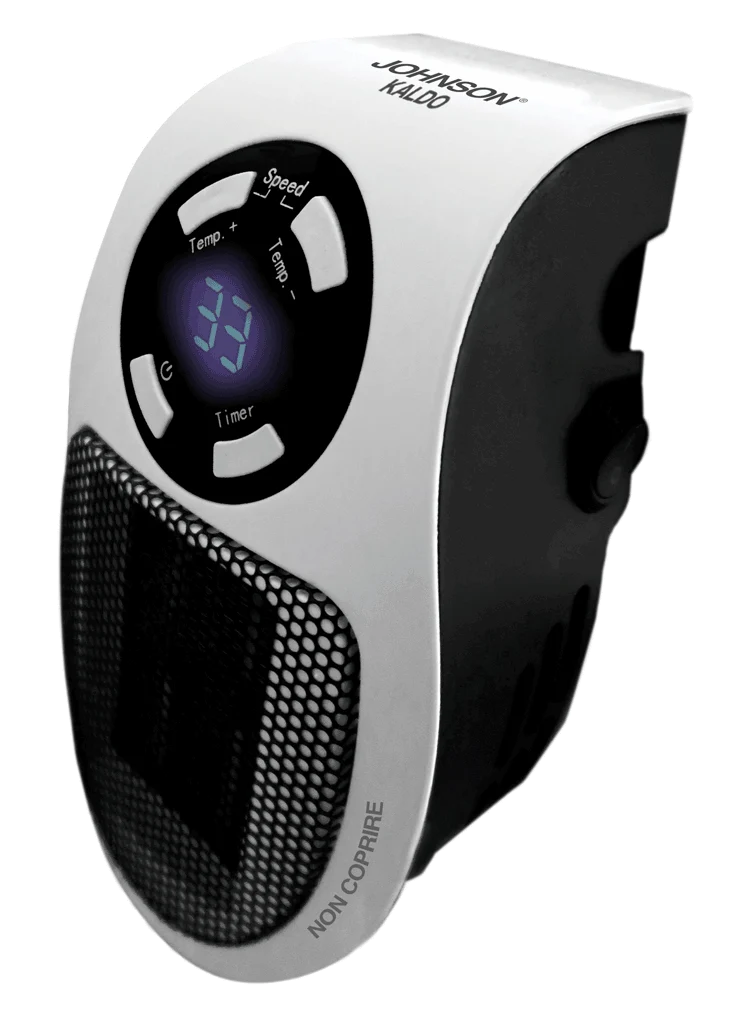 Termoventilatore Portatile Ceramico Johnson Kaldo 500W a Basso Consumo con Timer