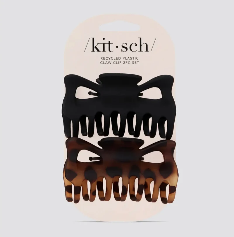 KITSCH RECYCLED LARGE CLAW CLIP 2PC