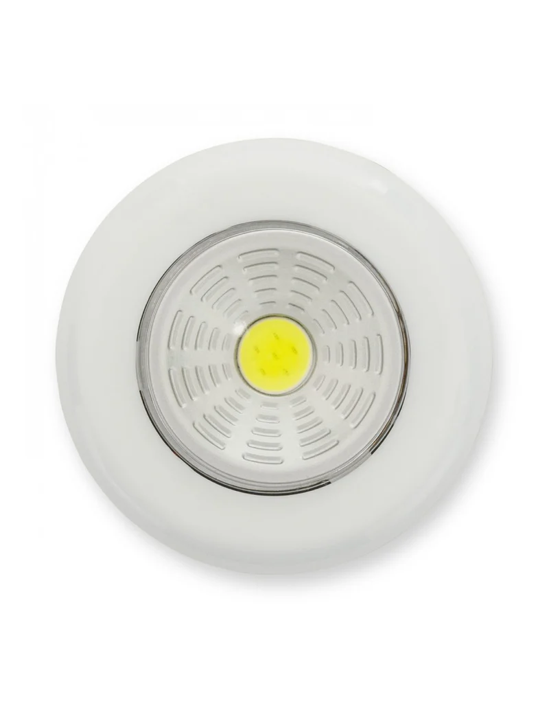 Lampada a Pressione LED a Batterie Velamp Mini Push Light Bianca – IL12