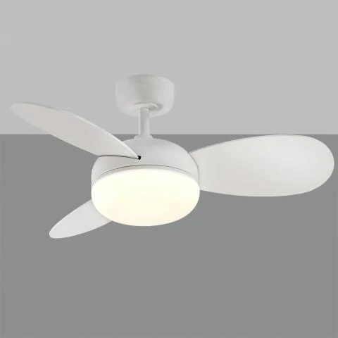 Ventilatore da Soffitto ACB Bise Bianco 92cm con Luce LED 22W Dimmerabile – V2521030B