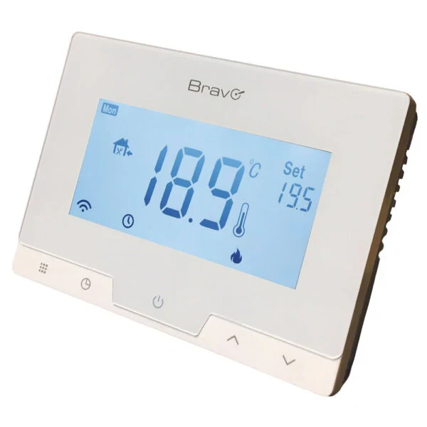 Cronotermostato Wi-Fi Bravo Glam Smart da Parete Bianco – CRONO-WIFI-GLAM