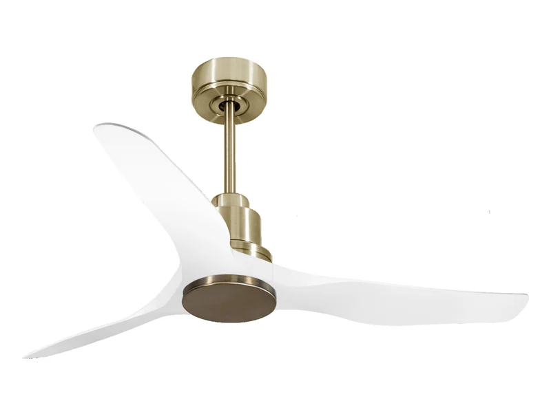 Ventilatore da soffitto Reversibile Termostato Wifi Motore CC Tetti inclinati Telecomando Adattatore 2/3 lame Hypersilence Memoria