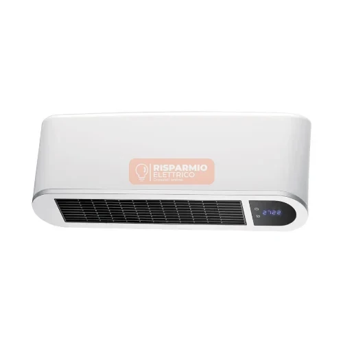 Termoventilatore Murale Ceramico Velamp PR190 2000W con Telecomando Bianco