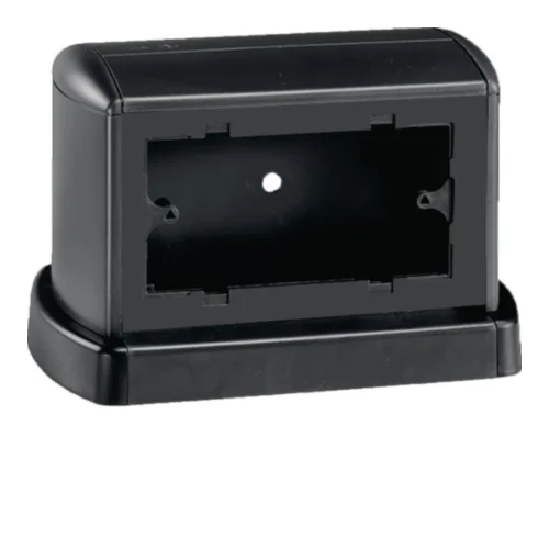 Torretta Porta Apparecchi Bifacciale Hager Bocchiotti 4+4 Moduli Nero Ardesia – B02090