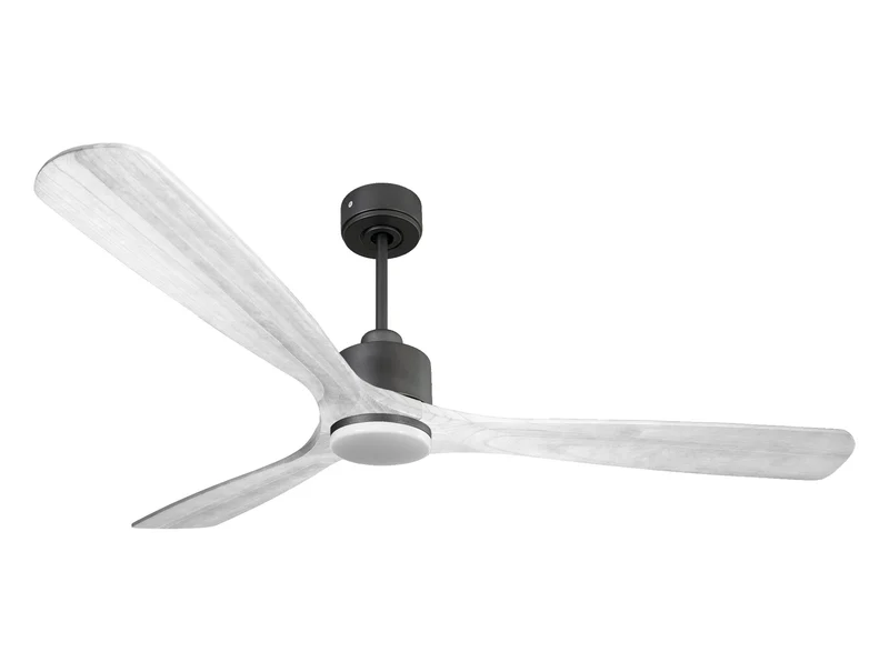 Ventilatore da soffitto Reversibile Termostato Dimmabile Wifi Motore CC Tetti inclinati Telecomando Luce a tre toni Hypersilence Memoria Shopify Vendible (AUTOMATICO)