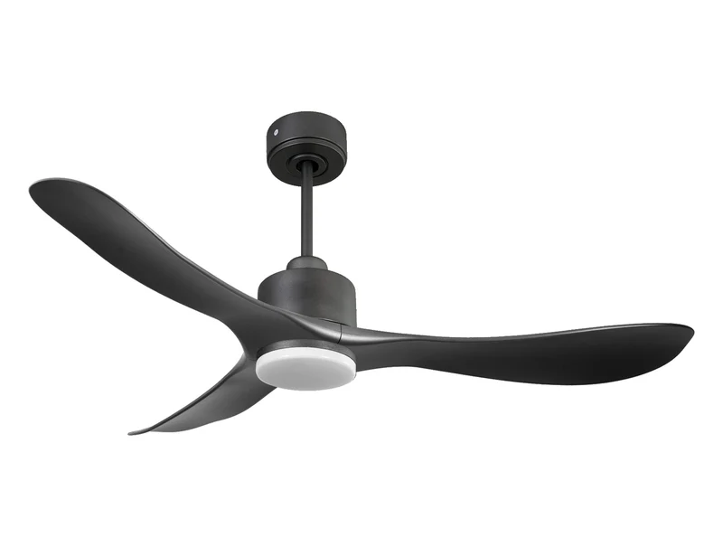 Ventilatore da soffitto Reversibile Termostato Dimmabile Wifi Motore CC Tetti inclinati Telecomando Luce a tre toni Hypersilence Memoria