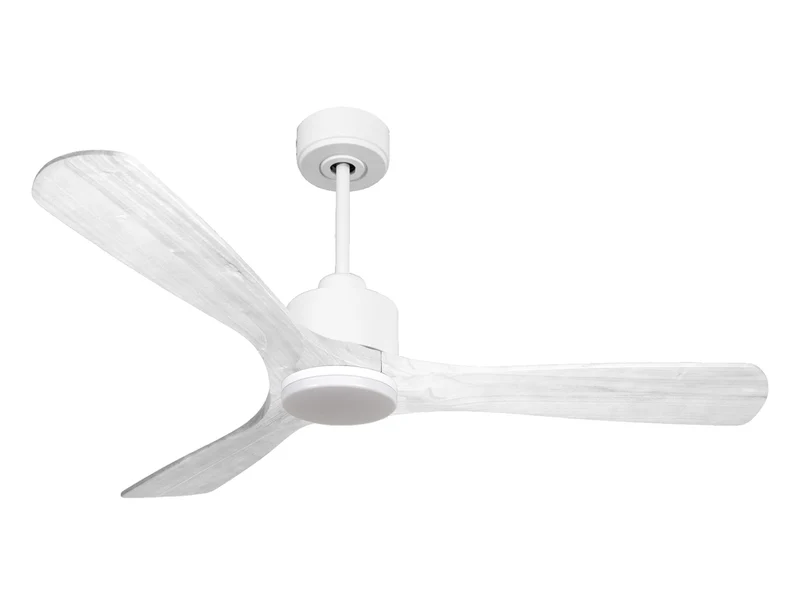Ventilatore da soffitto Reversibile Termostato Dimmabile Wifi Motore CC Tetti inclinati Telecomando Luce a tre toni Hypersilence Memoria Shopify Vendible (AUTOMATICO)