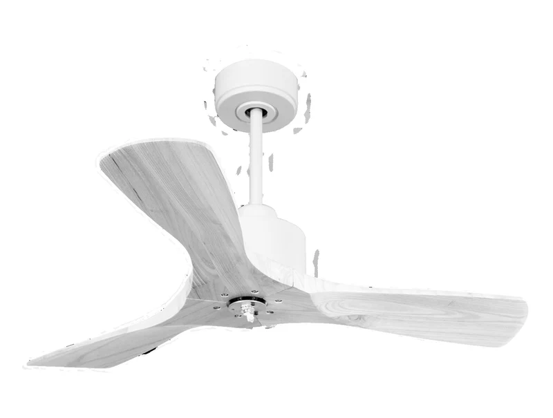 Ventilatore da soffitto Reversibile Termostato Dimmabile Wifi Motore CC Tetti inclinati Telecomando Luce a tre toni Hypersilence Memoria Shopify Vendible (AUTOMATICO)