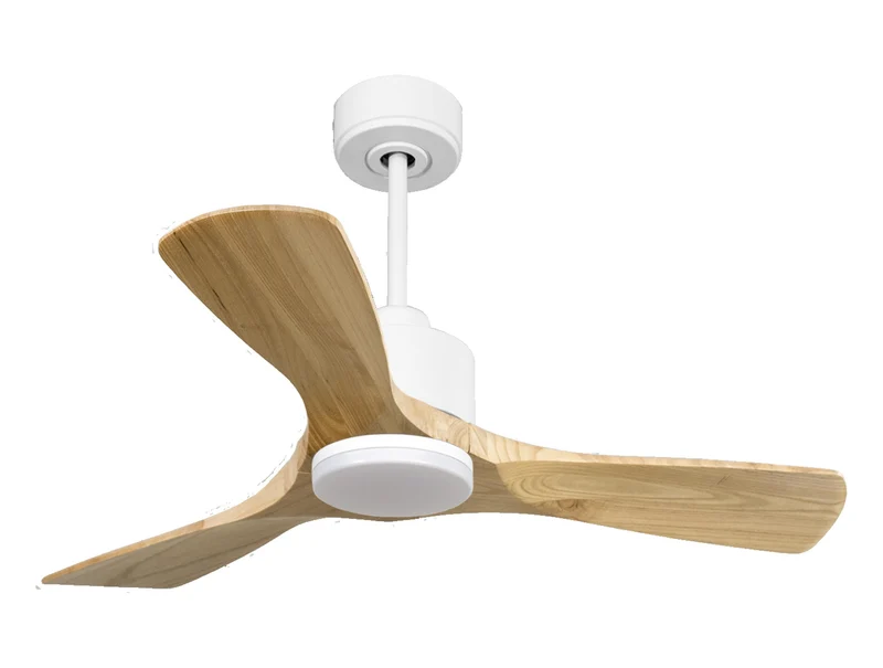 Ventilatore da soffitto Reversibile Termostato Dimmabile Wifi Motore CC Tetti inclinati Telecomando Luce a tre toni Hypersilence Memoria