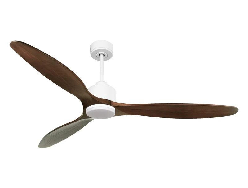 Ventilatore da soffitto Reversibile Termostato Dimmabile Wifi Motore CC Tetti inclinati Telecomando Luce a tre toni Hypersilence Memoria