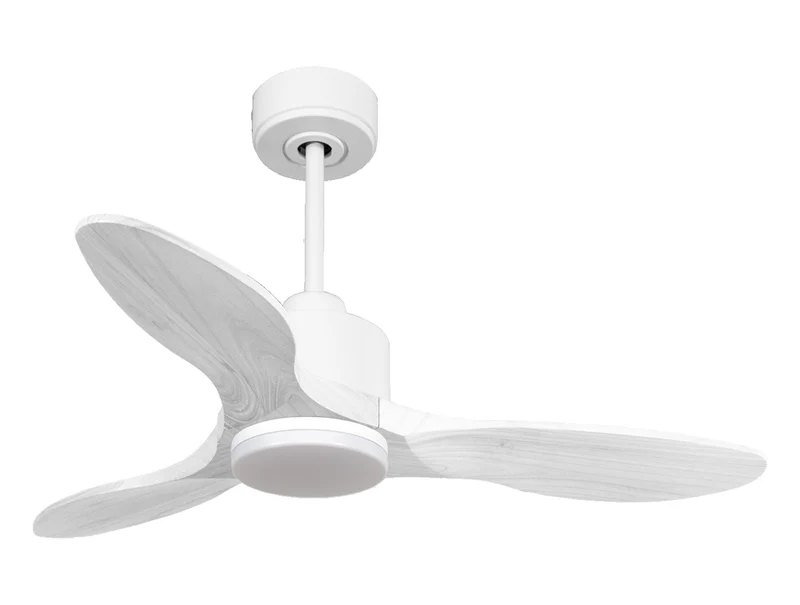 Ventilatore da soffitto Reversibile Termostato Dimmabile Wifi Motore CC Tetti inclinati Telecomando Luce a tre toni Hypersilence Memoria Shopify Vendible (AUTOMATICO)