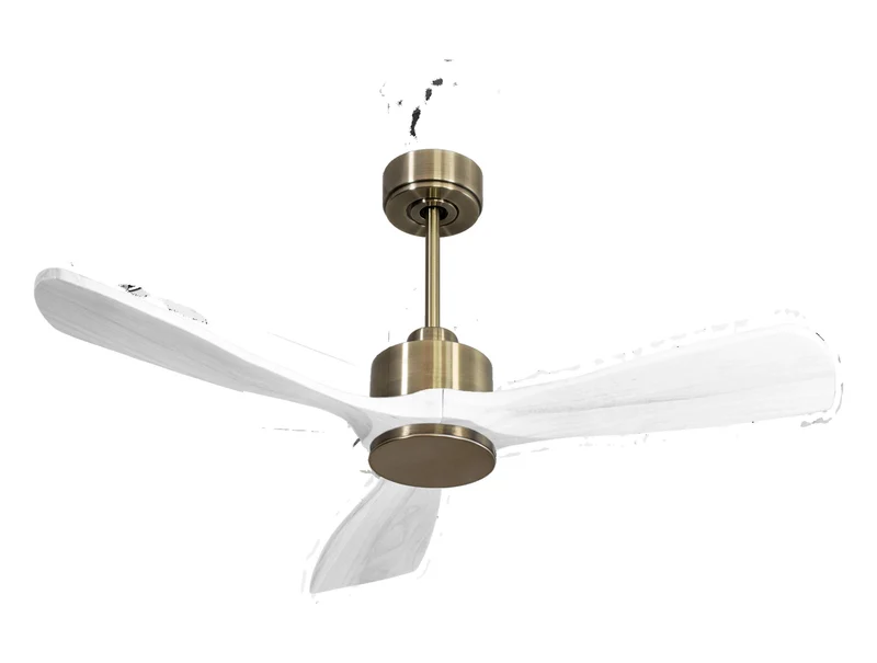 Ventilatore da soffitto Reversibile Termostato Wifi Motore CC Tetti inclinati Telecomando Hypersilence Memoria FullWood Shopify Vendible (AUTOMATICO)