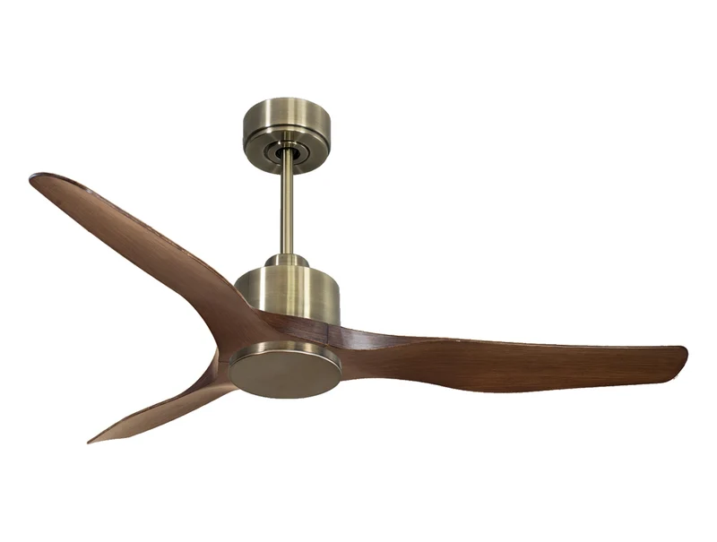 Ventilatore da soffitto Reversibile Termostato Wifi Motore CC Tetti inclinati Telecomando Adattatore 2/3 lame Hypersilence Memoria