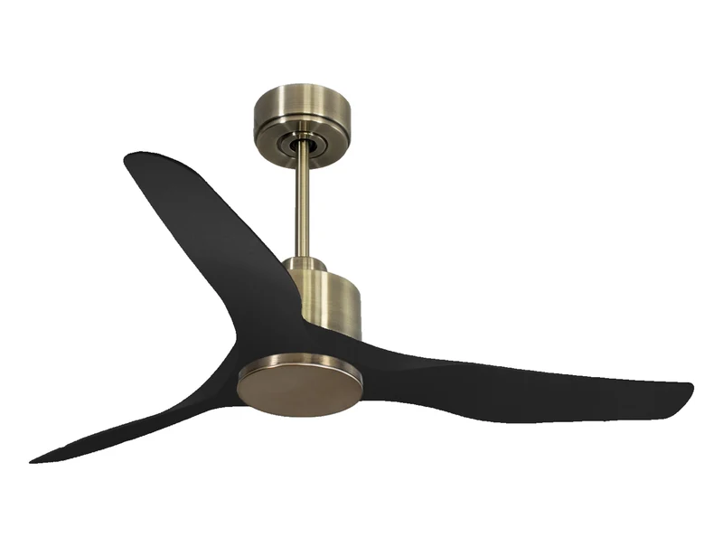 Ventilatore da soffitto Reversibile Termostato Wifi Motore CC Tetti inclinati Telecomando Adattatore 2/3 lame Hypersilence Memoria