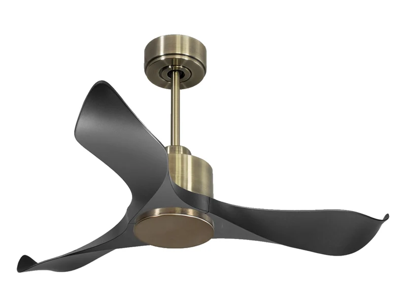Ventilatore da soffitto Reversibile Termostato Wifi Motore CC Tetti inclinati Telecomando Adattatore 2/3 lame Hypersilence Memoria