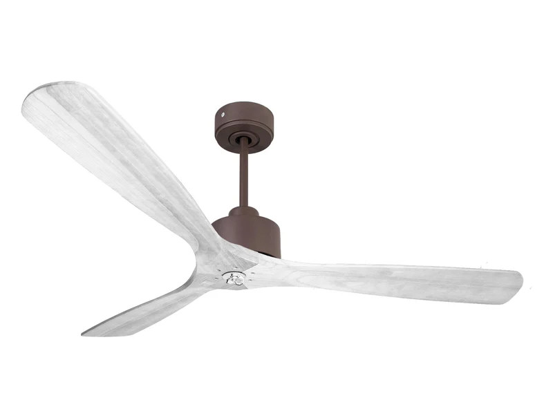 Ventilatore da soffitto Reversibile Termostato Dimmabile Wifi Motore CC Tetti inclinati Telecomando Luce a tre toni Hypersilence Memoria Shopify Vendible (AUTOMATICO)
