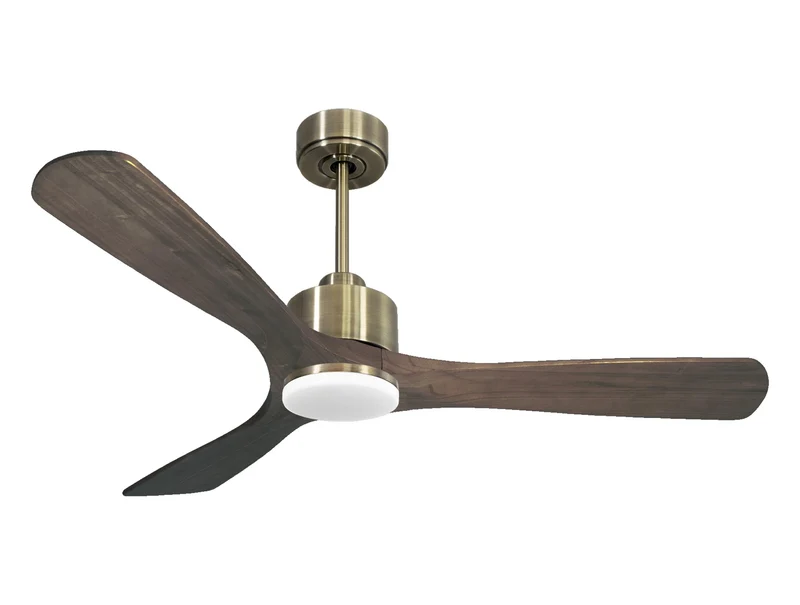 Ventilatore da soffitto Reversibile Termostato Dimmabile Wifi Motore CC Tetti inclinati Telecomando Luce a tre toni Hypersilence Memoria