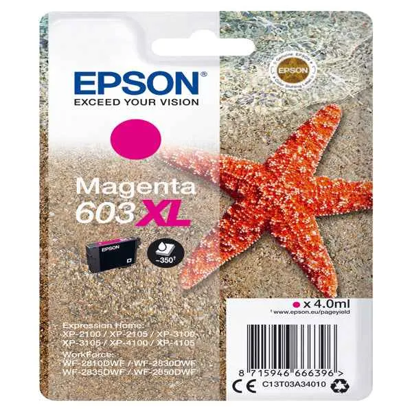 Epson - Cartuccia ink - 603XL - magenta - C13T03A34010 - 350 pag
