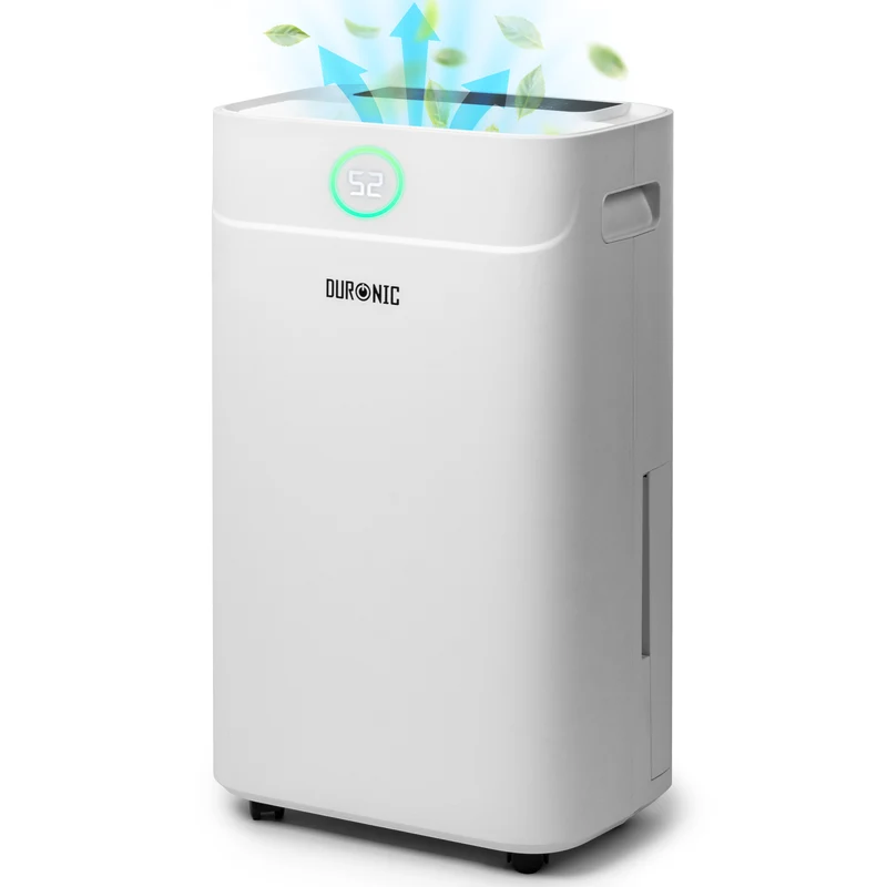 Duronic DH201 Deumidificatore 20L al Giorno 440W Potente con Serbatoio 5,1L Antimuffa Umidità Muffa Condensa Bagno Camera Cantina Casa, Timer 24h Scarico Continuo, Silenzioso per asciugare il bucato