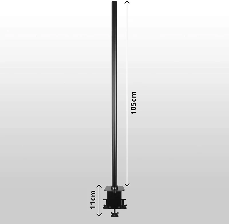 Duronic DM45POLE 100 cm Staffa per supporti monitor da scrivania  Staffa compatibile con tutti i supporti monitor Duronic  Consente una maggiore flessibilità nel posizionamento dello schermo