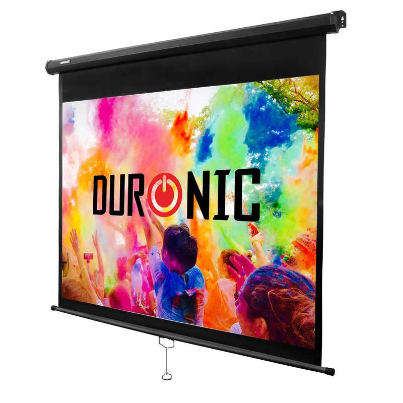 Duronic MPS90 4:3 Telo Proiettore 90", Schermo per proiettore, Telo da proiezione interno esterno, Home theater cinema Full HD 3D 4K, Schermo di proiezione anti pieghe per casa ufficio scuola