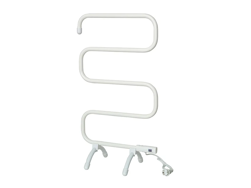 Portasciugamani bianco dal design moderno in alluminio