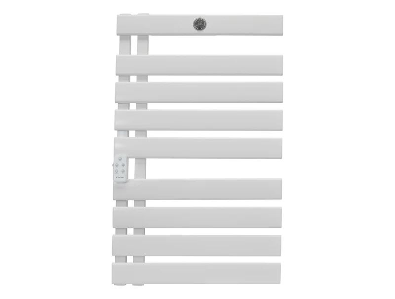 Scaldasalviette elettrico in alluminio bianco da 500W con controllo WiFi