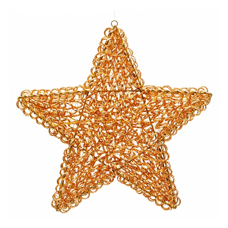 Stella natalizia luminosa 3D da interno ed esterno 58 cm rose gold 720 microLED