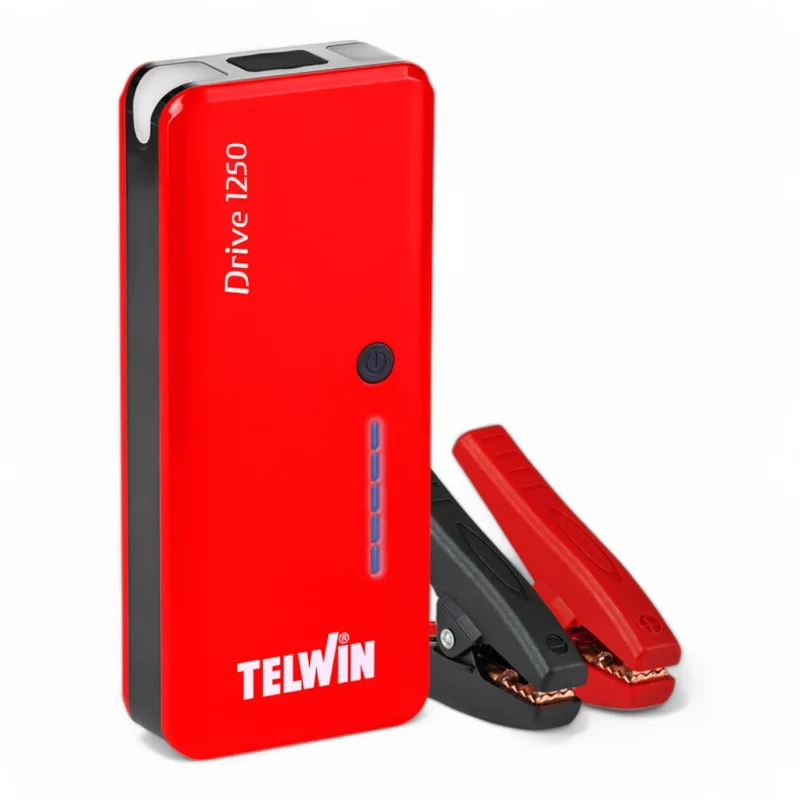 Avviatore di emergenza per auto power bank drive 9000 mAh con torcia e attacchi USB