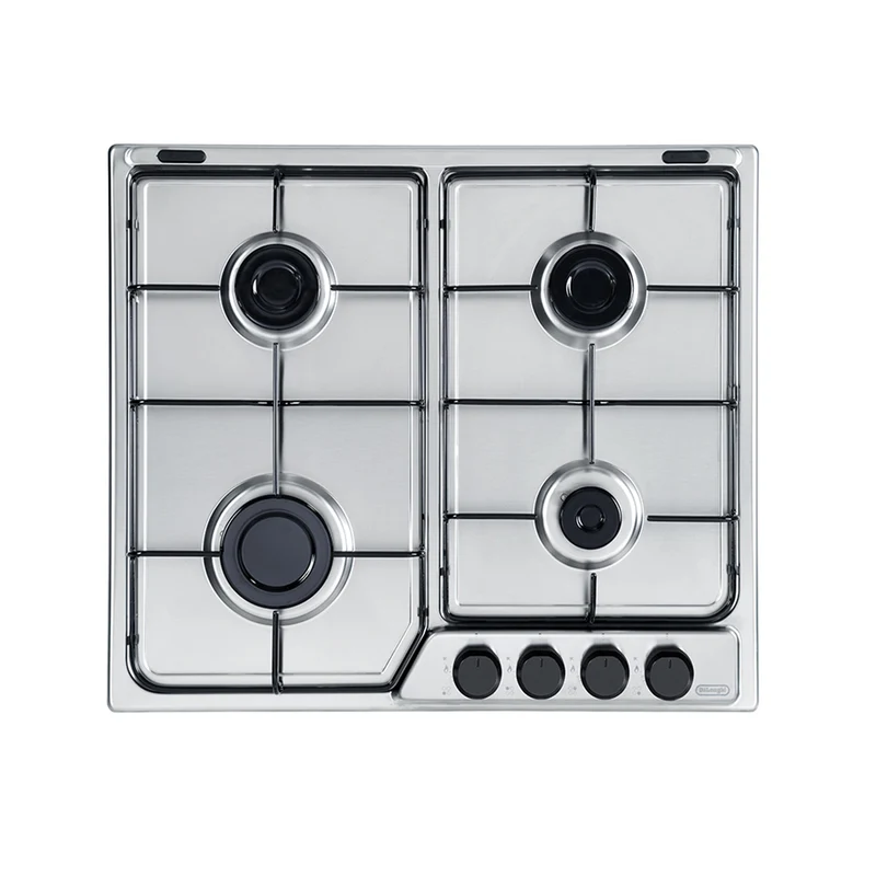 Piano cottura a gas 4 fuochi 60 cm acciaio inox De Longhi FFA 46 ASV