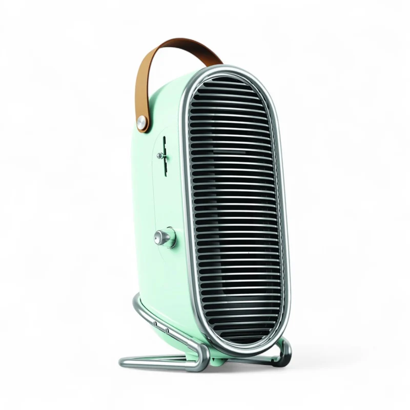 Termoventilatore ceramico 16,2x16,4xH32,4 cm con 4 regolazioni e termostato regolabile 750 - 1500W Old vintage Speak