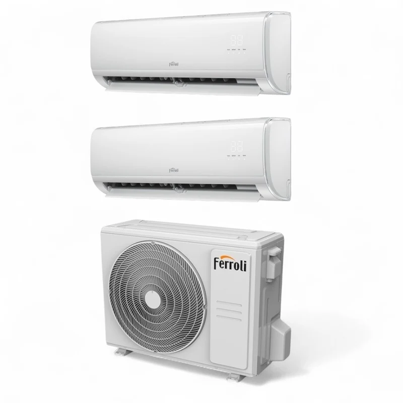 Condizionatore climatizzatore 2 split + motore 18.000 BTU A++ R32 controllo da remoto con Wi-Fi Giada