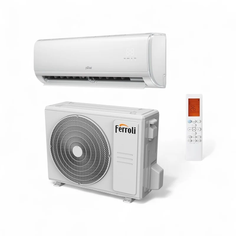 Condizionatore climatizzatore split + motore 12.000 BTU A++ R32 controllo da remoto con Wi-Fi Giada