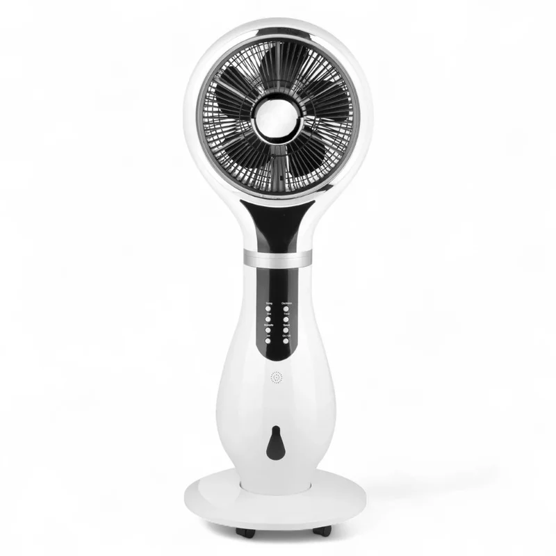 Ventilatore con nebulizzatore 2.3 lt. con 5 pale a 3 velocità e ventilazioni 80 Watt