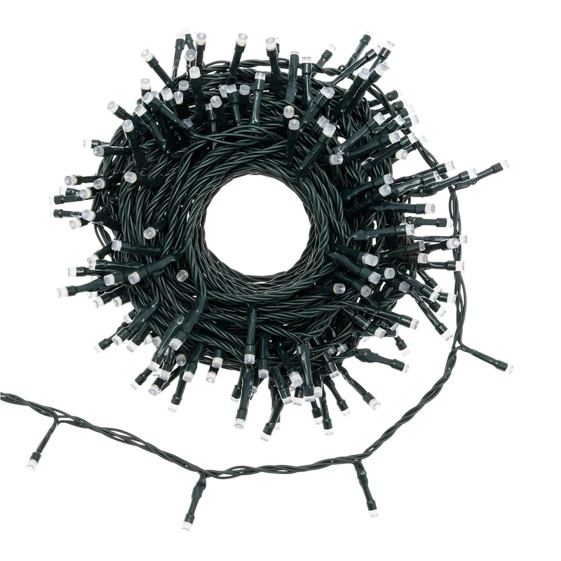 Catena luci di Natale 16 metri 200 LED multicolore Lotti
