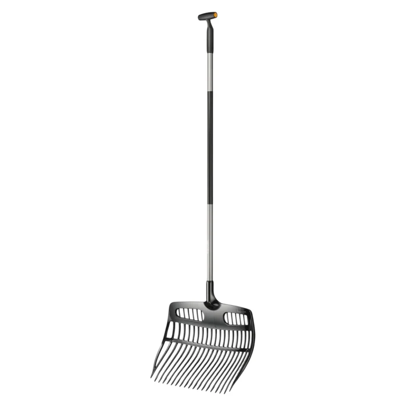 Badile a rastrello Ergonomic Fiskars in policarbonato con impugnatura a T