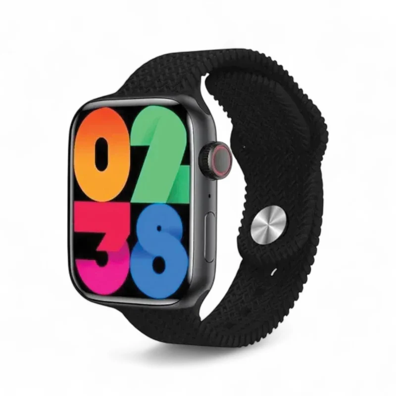 Smartwatch orologio touch digitale premium black con display e cinturino 42-49 mm