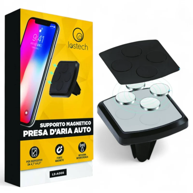 Supporto magnetico per presa d'aria auto per telefono