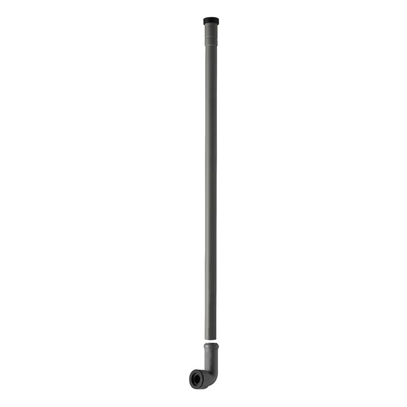 Tubo Di Risciacquo Da 1 Metro Regolabile Per Passo Rapido Ø 26X32 C/Curva Pvc