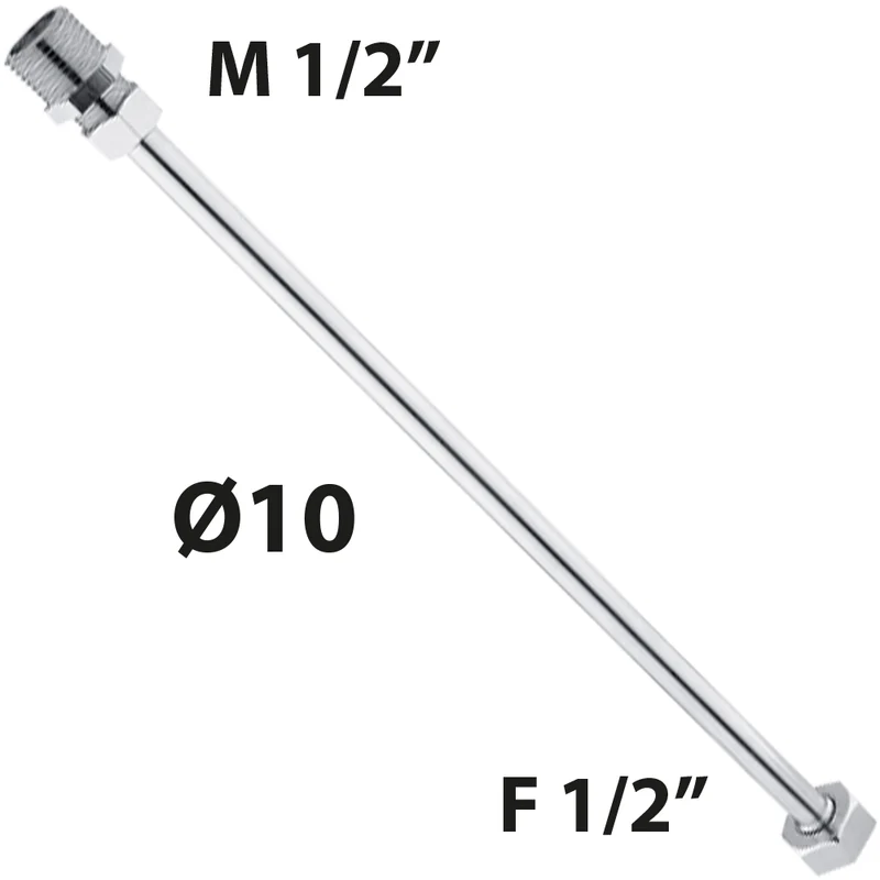 Tubetto Di Rame Cromo Mf 1/2" X 1/2" Cm 100